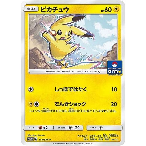 Pokemon Trading Card Game Promo 214 SM P Pikachu Rank A