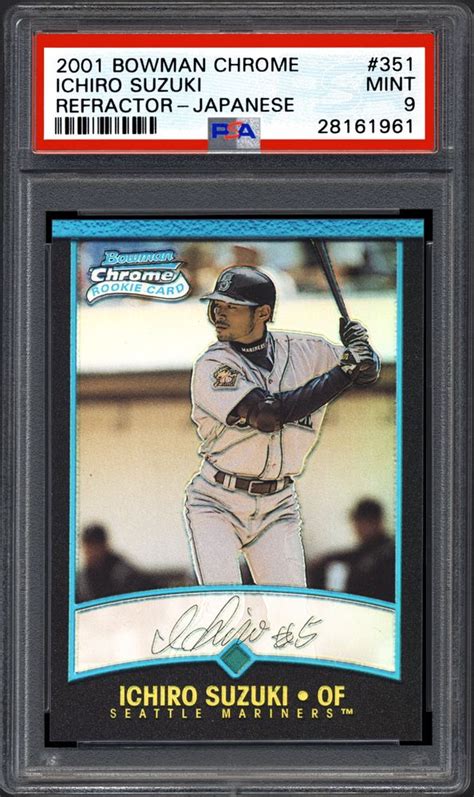 2001 Bowman Chrome Ichiro Suzuki Refractor Japanese Psa Cardfacts®