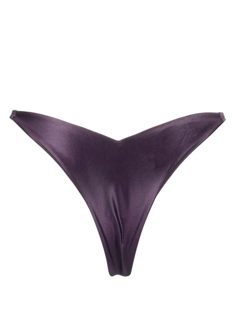 Gcds Logo Hardware Bikini Bottoms Purple Farfetch