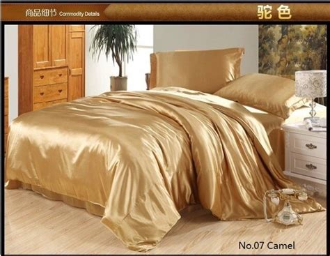 Buy Silk Comforter Sets Royal Blue Satin Bedding Set