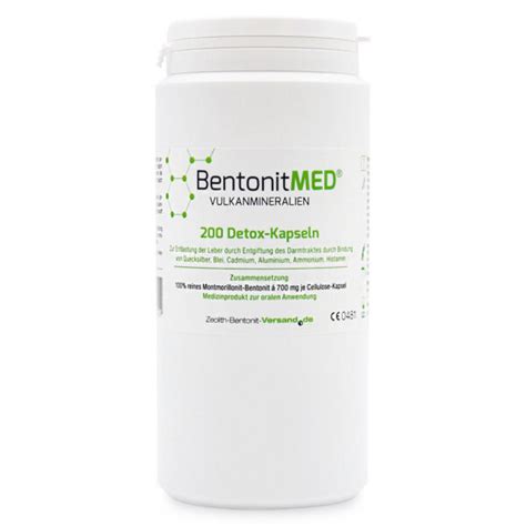 Bentonite MED® detox - Capsules 700 mg - 200 pieces