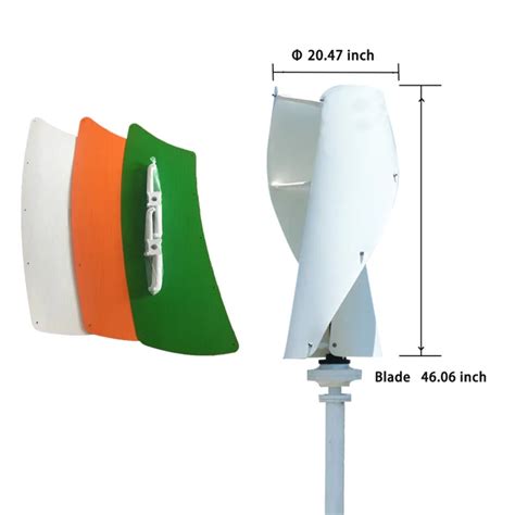 W Vertical Axis Wind Turbine Generator Alternative Energy V Ac