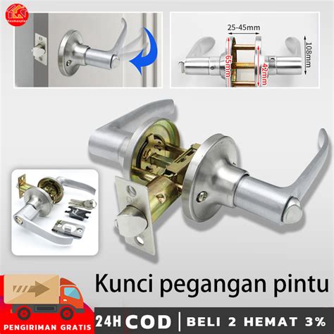 Jual Kunci Pintu Roses Stainless Body Lidah Kunci Handle Pintu