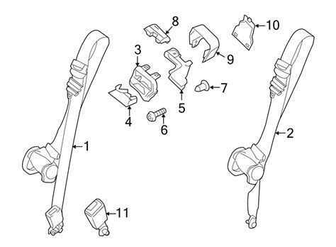 Ford Transit Hd Seat Belt Lap And Shoulder Belt Ck Z B Aa