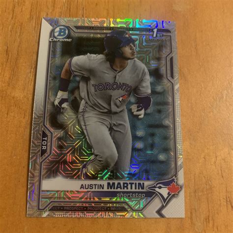 Austin Martin Bowman Mega Chrome Mojo Refractor Rookie St Bowman