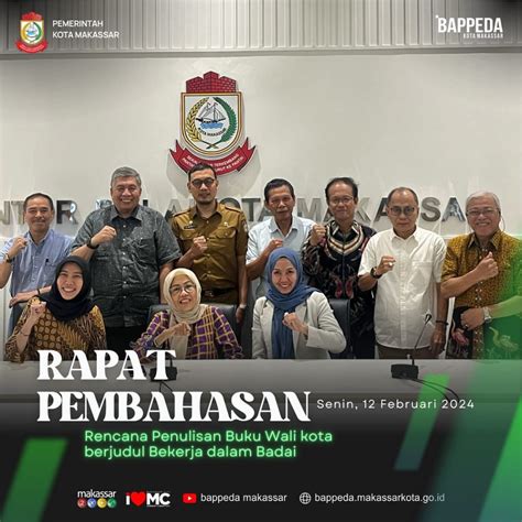 Kepala Bappeda Kota Makassar Menghadiri Rapat Pembahasan Rencana