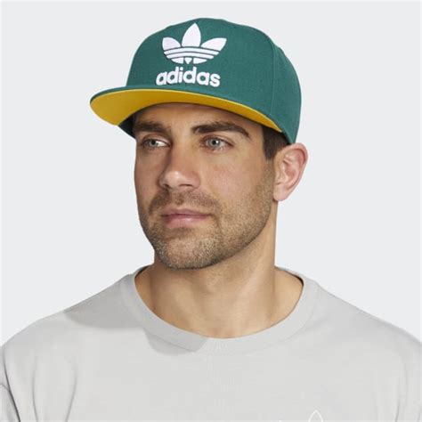 Adidas Trefoil Snapback Hat Green Unisex Lifestyle Adidas Us