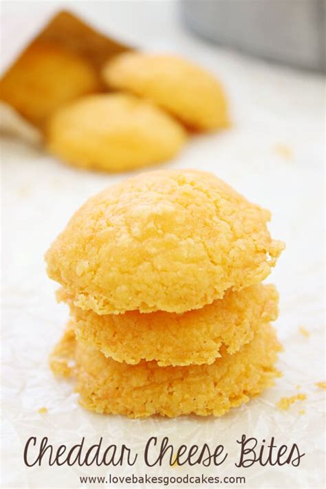 Cheddar Cheese Bites - Love Bakes Good Cakes