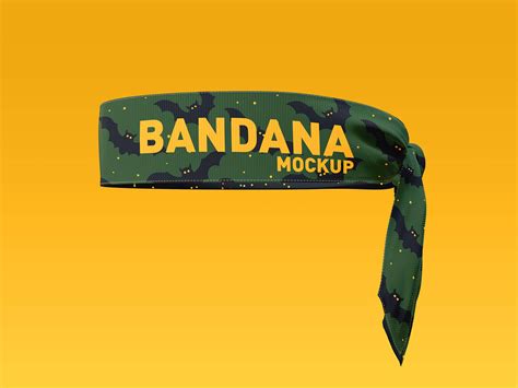 Free Tie Back Headband Bandana Mockup Psd Set Good Mockups