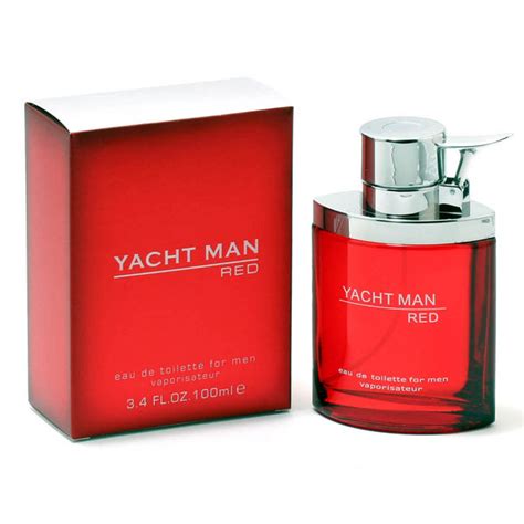 Yacht Man Red Cologne For Men By Myrurgia Edt Spray 34 Oz Cosmic Perfume