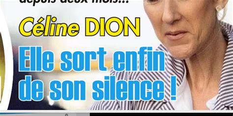 C Line Dion En Convalescence Depuis Deux Mois Elle Brise Le Silence