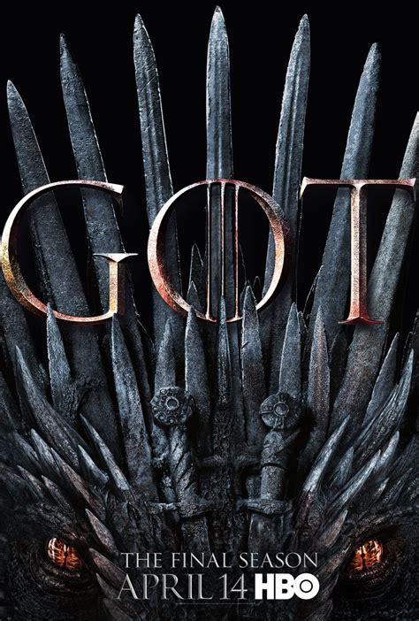 Game Of Thrones Saison 8 Laffiche Officielle Révélée