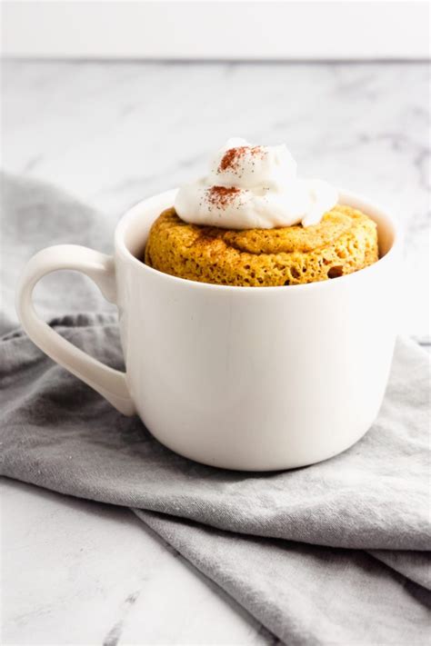 Keto Pumpkin Mug Cake Quick And Easy Green And Keto