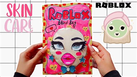 ☁️tutorial ☁️ Roblox Skincare Baddies Blind Bag Paper Asmr Satisfying Opening 💗로블록스 스킨케어 블라인드백