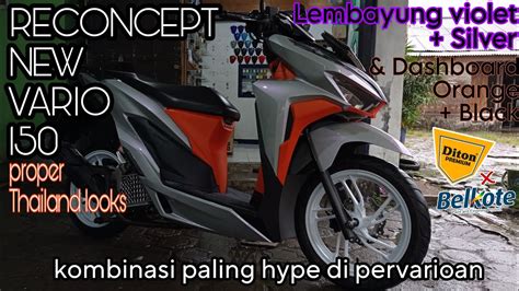 Mengkonsep Ulang New Vario 150 Silver Lembayung Violet Dashboard