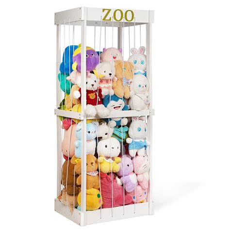 Stuffed Animal Zoo Stuffed Animal Storage Wood Plushie Storage Stuffed Animals Zoo Storage Cage