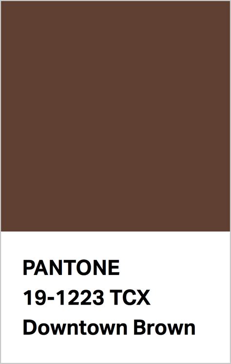 Pantone Color Chart Brown