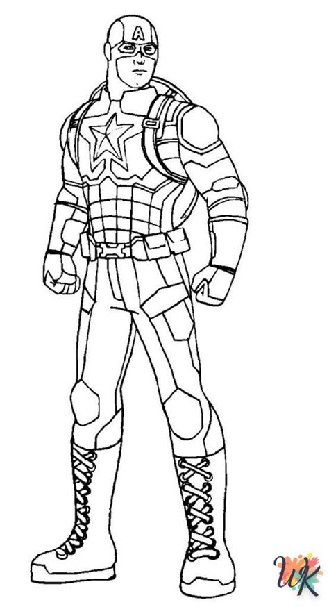 56 Dibujos Para Colorear Captain America Dibujosparacolorearwk