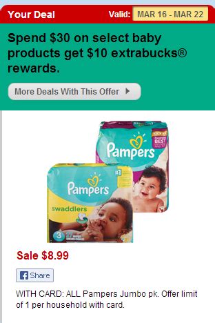 CVS HOT Pampers Diapers Just 3 74 Each Living Chic Mom