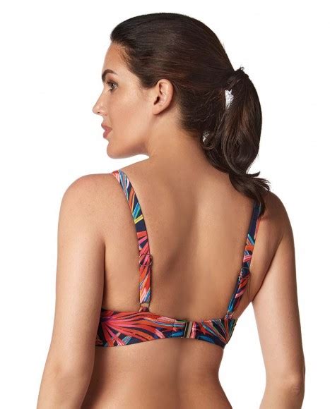 Top Bikini Reductor Con Aros Estampado Neon Lights Bikini Bikini