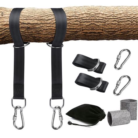 Swing Hanging Tree Swing Hanging Straps Kit Carabiner Garden Swing Fittings