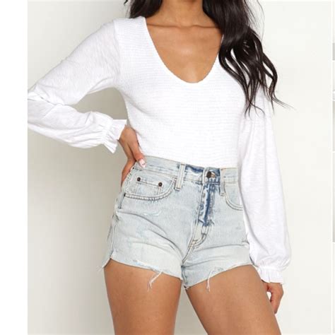 Pistola Kylee Relaxed High Rise Cuffed Jean Shorts Gem