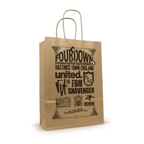 Printed Twisted Handle Paper Bags The Printed Bag Shop