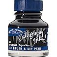 Winsor Newton Botella de tinta para caligrafía Negro 1 Amazon