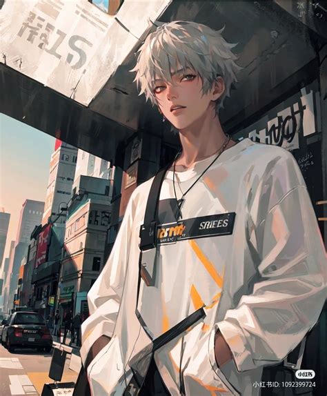 White Hair Anime Guy Anime Boy Hair Cute Anime Character Character