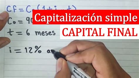 Cómo se calcula el capital final en interés simple Apolonio es