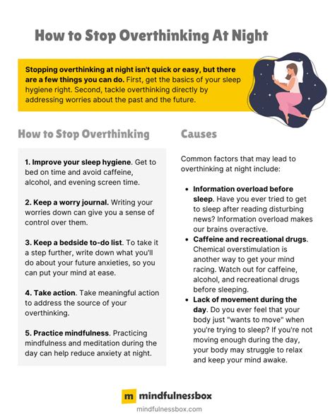 How To Stop Overthinking At Night When You Re Trying To Sleep