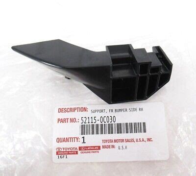 Genuine Toyota C Passenger Front Bumper Support Bracket