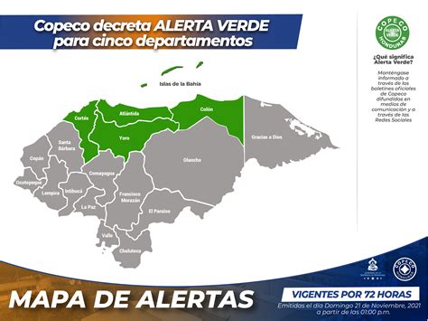 COPECO alerta verde frente frío Tiempo hn Noticias de última hora y