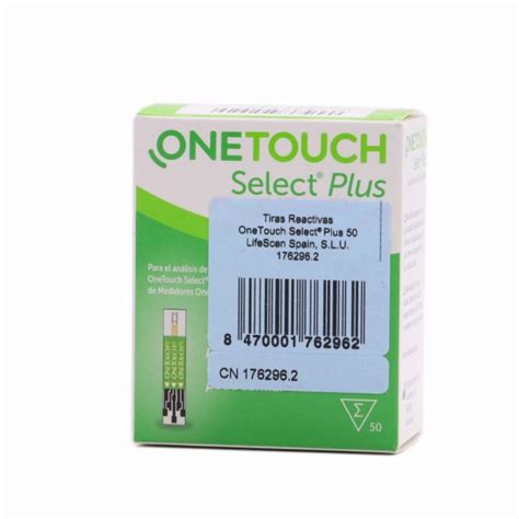 Tiras Reactivas De Glucosa En Sangre Onetouch Select Plus Tiras