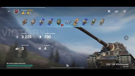 Czechoslovakian Tank WOT Blitz Replay TVP VTU Koncept Kill 3228 HP