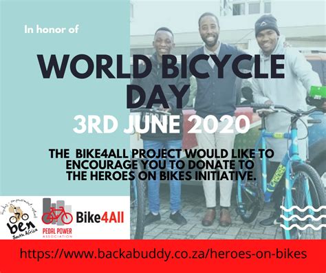 Ben Bicycling Empowerment Network World Bicycle Day 3rd June 2020