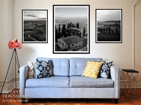 Tuscany Landscape Print, Tuscany Wall Decor, Tuscany Italy Print ...