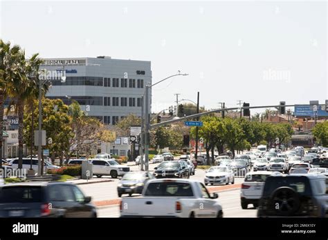 Costa Mesa California Usa March 20 2022 Morning Traffic Passes