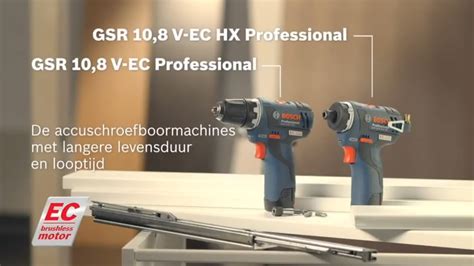 Bosch Accuschroefboormachines Gsr V Ec Hx En Gsr V Ec