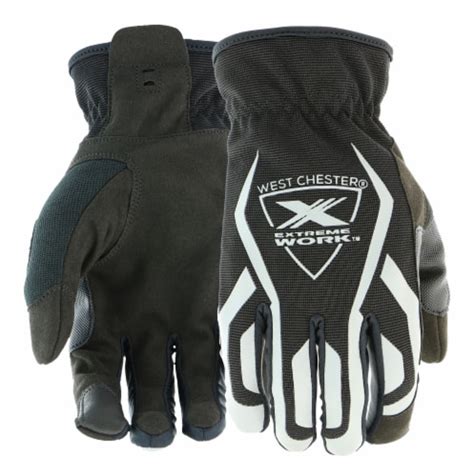 West Chester Extreme Work Multipurpx Performance Gloves Black Gray M