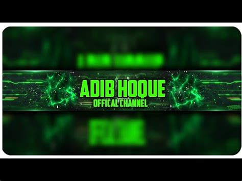 How to make a green youtube banner! - YouTube