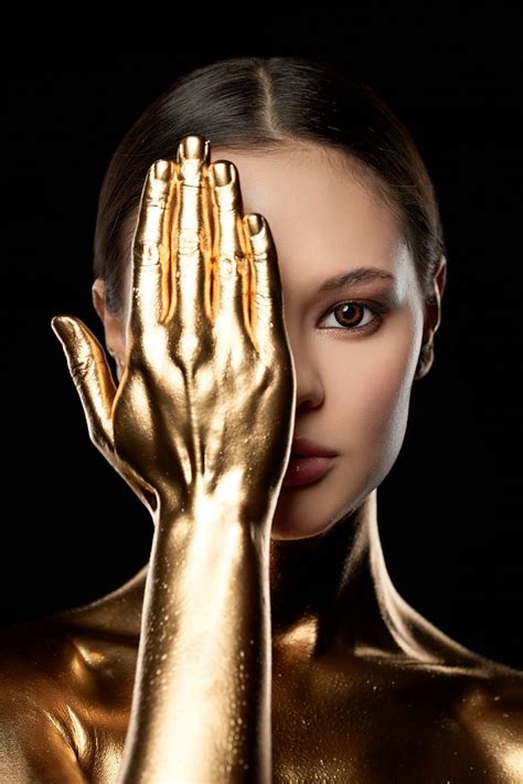 Gold beauty Портрет Макияж Фотосессия