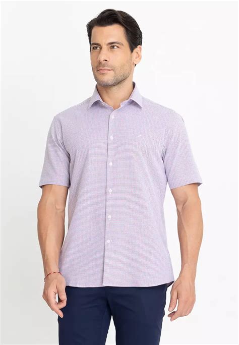 Buy Daniel Hechter Dobby Cotton Short Sleeves Dress Shirt 2024 Online