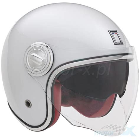 Kask Otwarty Jet Z Blend Nox Premium Heritage Per Owy Bia Y Motor X