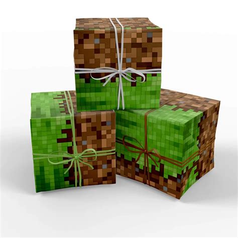 Minecraft Wrapping Paper Pimpyourworld Minecraft Birthday Party