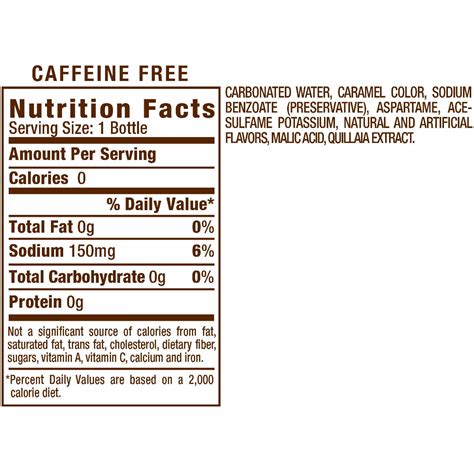 Collection Pictures A W Root Beer Nutrition Facts Oz Updated