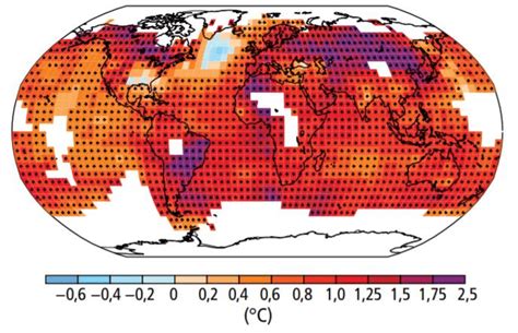 Cambio Observado En La Temperatura En Superficie Para El Periodo