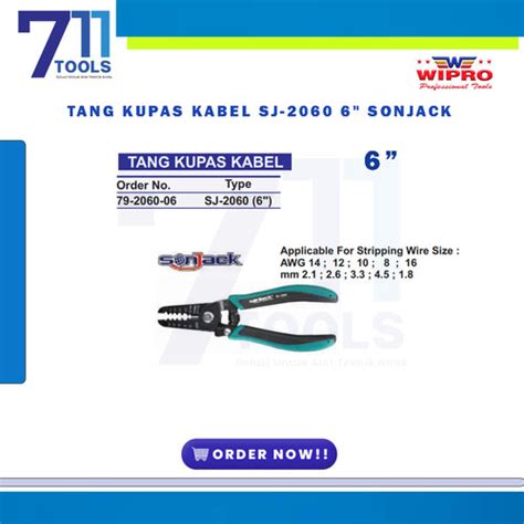 Jual Tang Kupas Kabel Sj Sonjack By Wipro Kota Denpasar