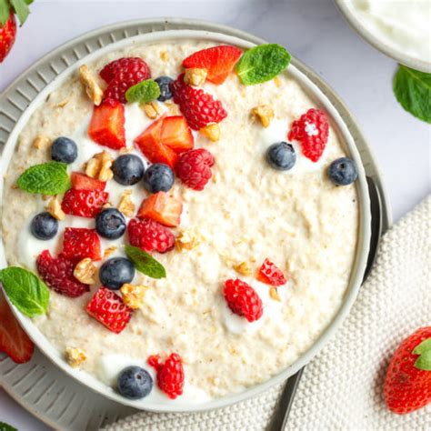 Joghurt Porridge Cremiges Und Gesundes Fr Hst Ck