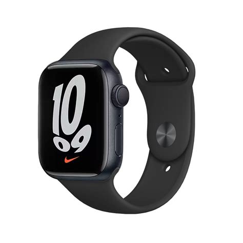 Apple Watch Series 7 (2021) GPS + Cellular 41 mm - Aluminium Midnight - Sport band Black | Back ...